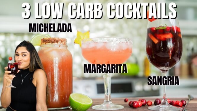 3 Drinks you can have while losing weight! | Low Carb Margarita, Sangria, & Michelada