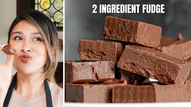 2 INGREDIENT FUDGE IN 5 MINUTES! How to Make Keto & Low Carb Fudge