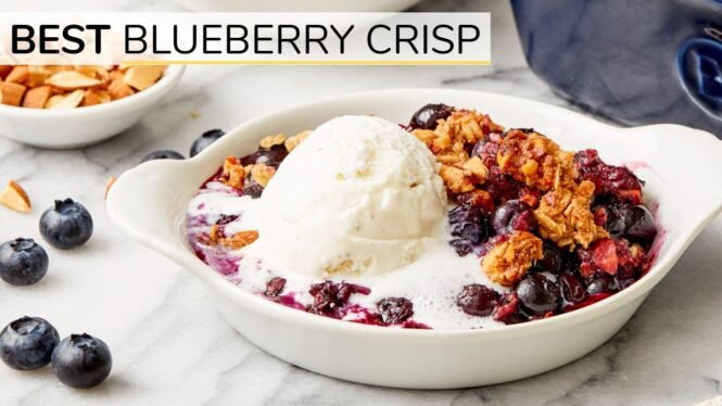 BEST BLUEBERRY CRISP | vegan recipe