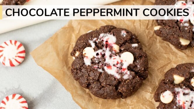 CHOCOLATE PEPPERMINT COOKIES | gluten-free cookie recipe