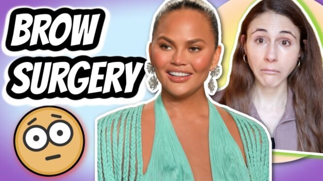 Chrissy Teigen's EYEBROW TRANSPLANT | Dermatologist Reacts @DrDrayzday