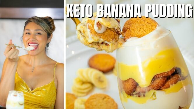 KETO BANANA PUDDING! How to Make Easy Keto Banana Pudding