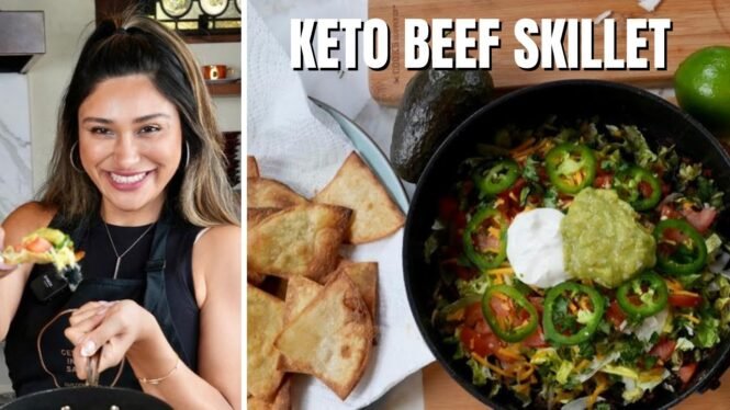 KETO BEEF SKILLET! How to Make Keto Mexican Skillet in 10 Minutes