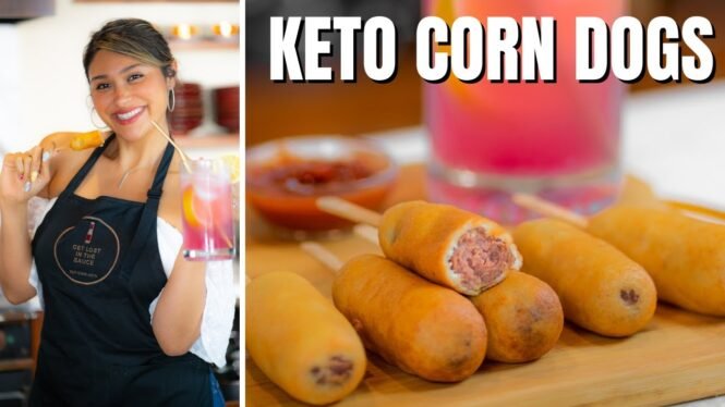 KETO CORN DOGS! How to Make THE BEST Keto Corn Dogs ONLY 1 NET CARB!