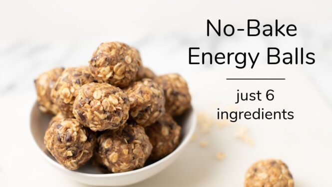 NO-BAKE OATMEAL ENERGY BALLS | just 6 ingredients