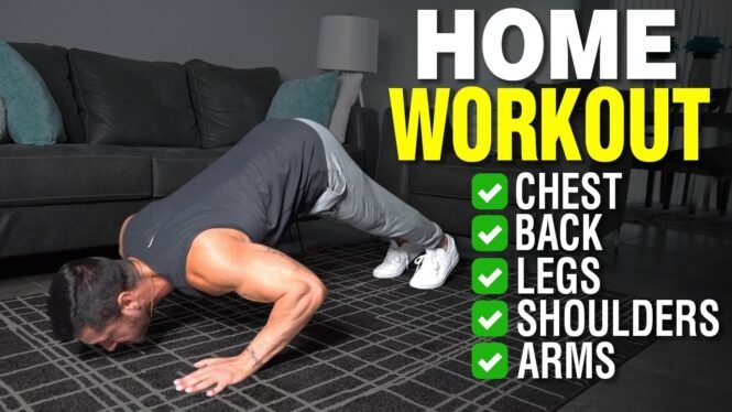 The Best Full Body Home Workout for Mass (Full Routine)