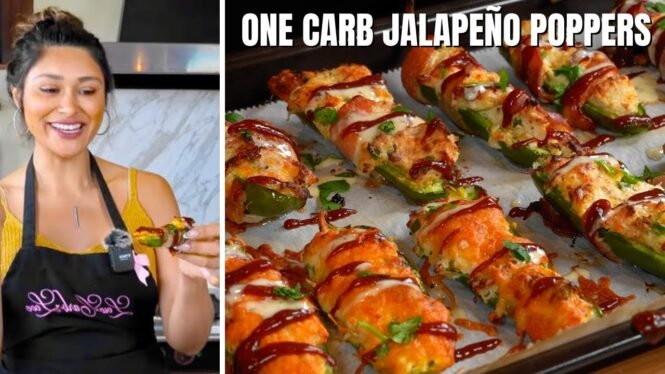 One Carb Jalapeño Poppers! How to Make The Most Amazing Keto Bacon Wrapped Chicken Jalapeño Poppers!
